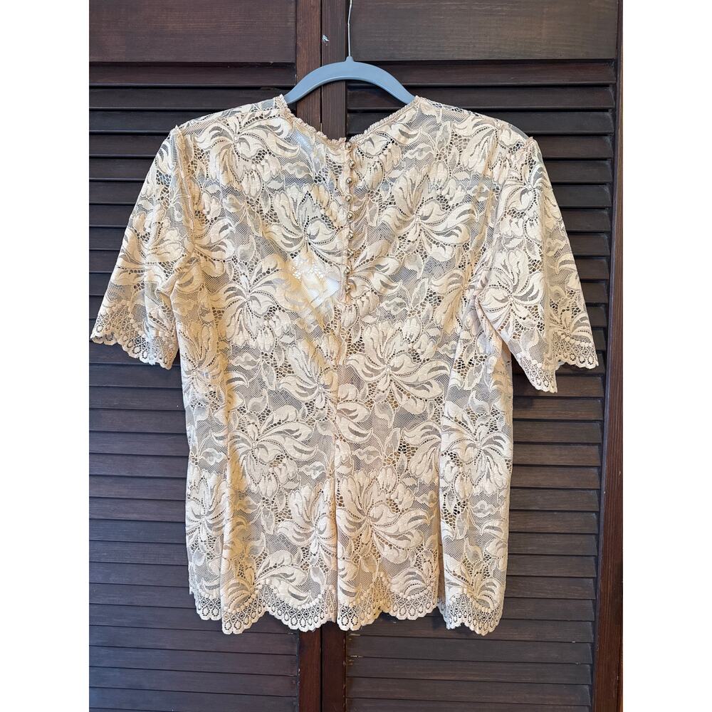 Paco Rabanne Mini Lace Top in Raffia - Picture 3 of 5
